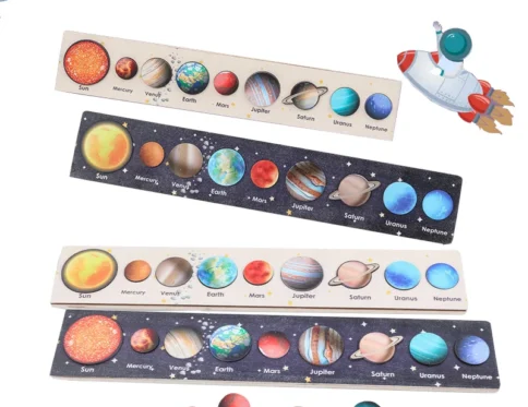 Ocho Planetas Rompecabezas Tierra Sol Sistema Solar