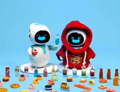 Eilik Robot Clothes  Toy Set, Mini Food Toy
