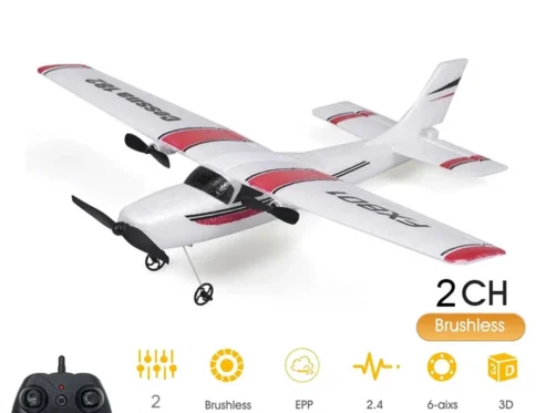 Avión RC EPP Espuma 2.4G 2CH RTF Control remoto