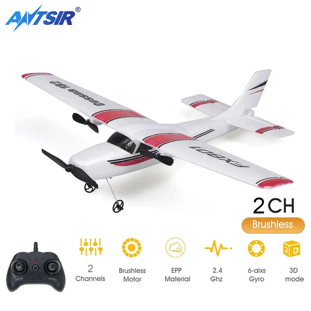 Avión RC EPP Espuma 2.4G 2CH RTF Control remoto
