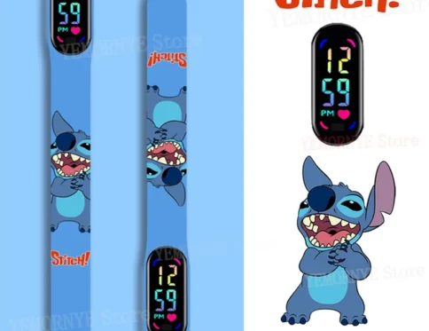Relojes digitales para niños Disney Stitch Figuras de anime