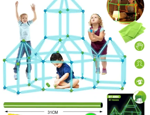 Juguete creativo para niños, Kit de construcción Fort Glow,