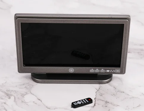 Casa de muñecas TV Control remoto Simulación Muebles en miniatura