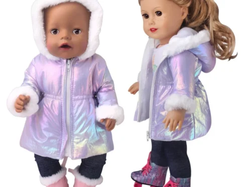 Ropa para muñecas, chaquetas de plumón, abrigo cálido para muñeca American Girl