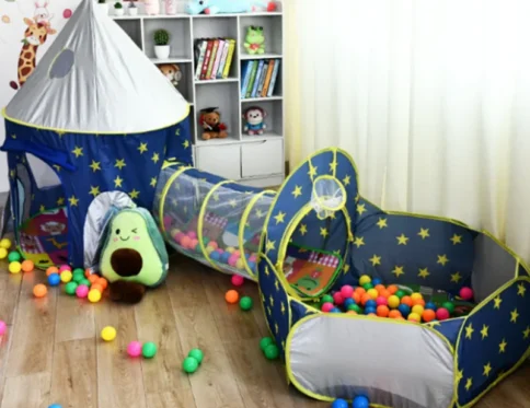 3 en 1 2 colores tienda de campaña para niños casa pelota de juguete portátil