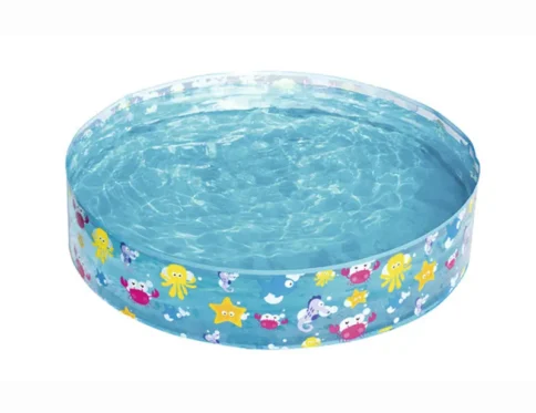 Piscina transparente plegable instantánea redonda