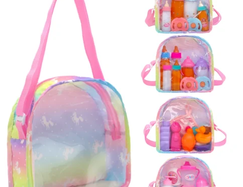 Kit de accesorios para muñecas recién nacidas con pantalla transparente