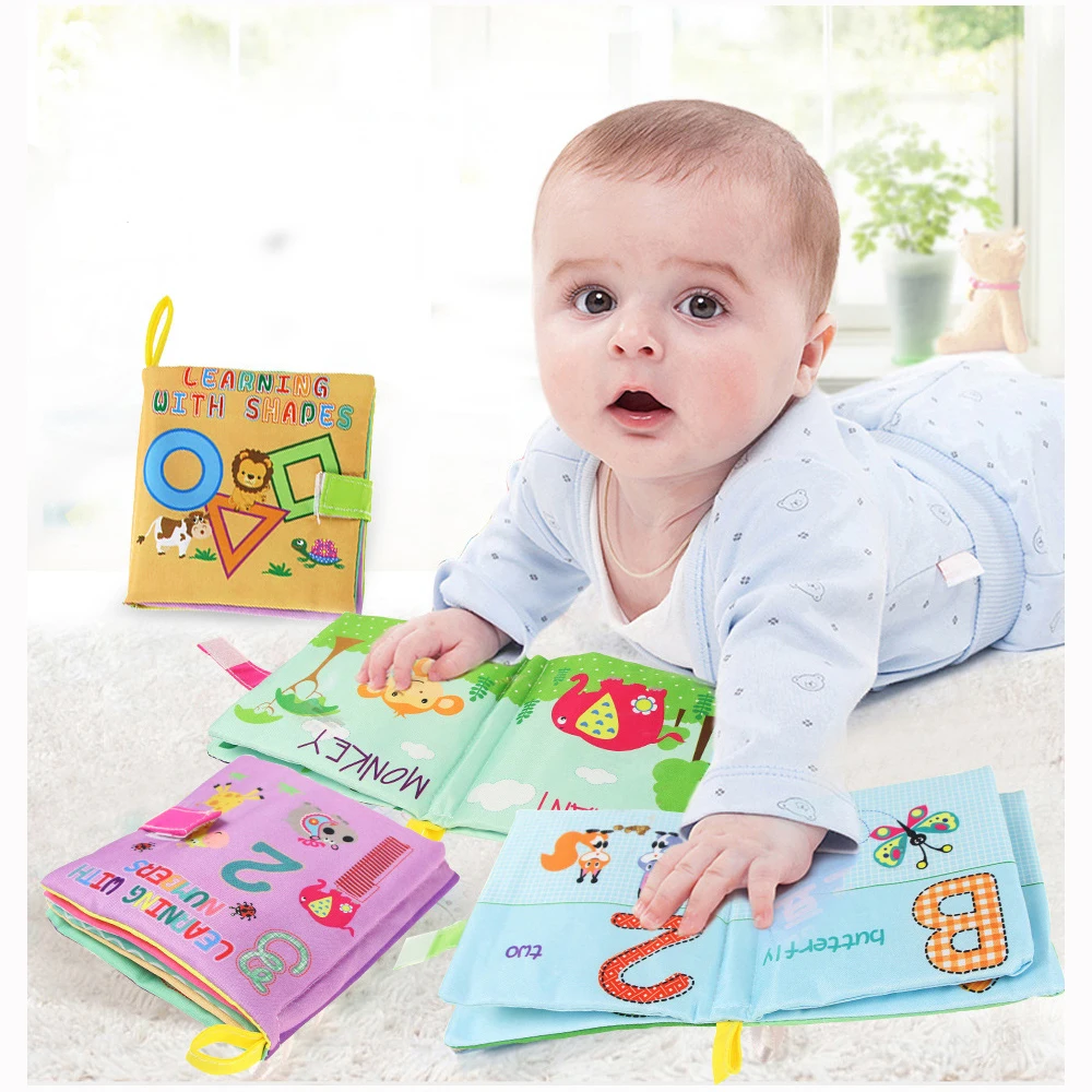 Libro de tela 0-36M Juguete de aprendizaje temprano