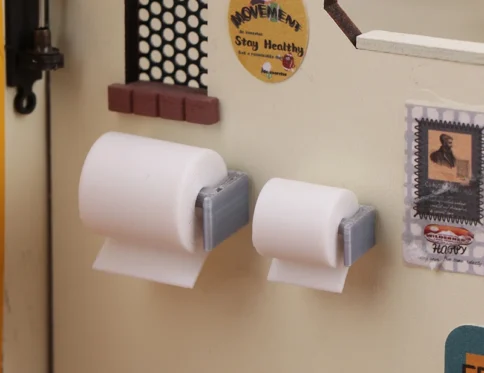 Rollos de simulación de casa de muñecas, modelo de papel higiénico, Mini muñecas