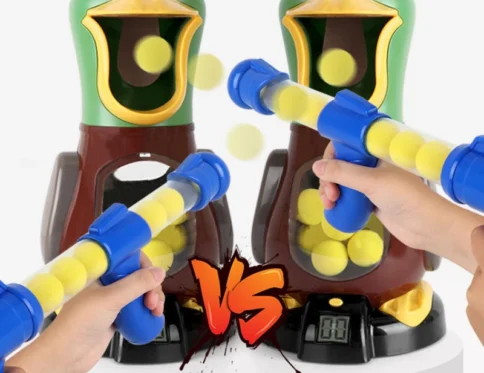 Hungry Shooting Duck Toys Pistola neumática Bola de bala suave
