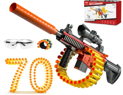 Pistola de juguete VATOS Blaster para niños, tiro de concha