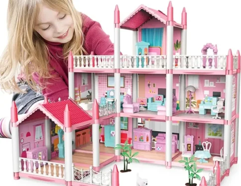 Casa de muñecas Juguetes de construcción Princess Doll House Playset