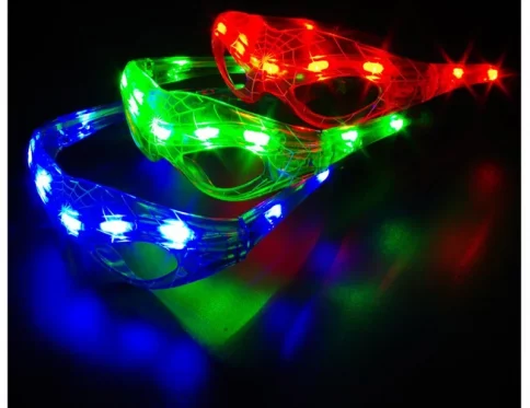 Gafas Brillantes Spiderman Parpadeantes, Accesorios de Fiesta, Juguetes Luminosos para Niños