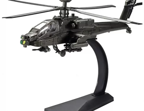 Helicóptero Apache 1:32, Modelo de Aleación Fundido a Presión, Juguete Coleccionable