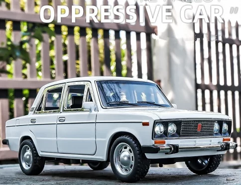 LADA NIVA 1:24 Coche de Policía de Aleación