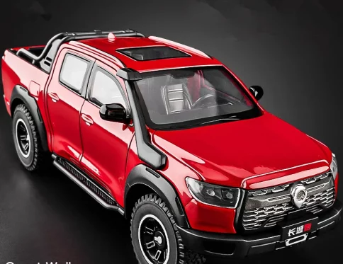 Coche Todoterreno de Aleación, Luz y Sonido, 1:24