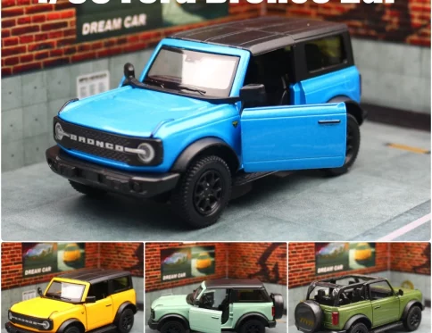 Ford Bronco SUV 1:36, Coche Todoterreno Pull Back