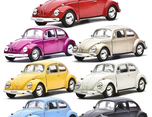 Modelo VOLKSWAGEN Beetle 1:36, Juguete Retro para Niños