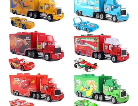 Disney Cars Mack Truck y Rayo McQueen 1:55