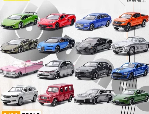 Bburago 1:64 Ferrari SF90, Cadillac Eldorado, Juguete de Regalo