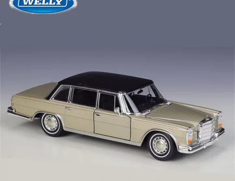 WELLY Mercedes Benz 600 Clásico 1:24, Modelo Retro de Aleación