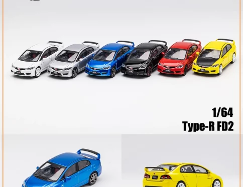 DCT 1:64 Civic Type R FD2 Coche Deportivo Vintage