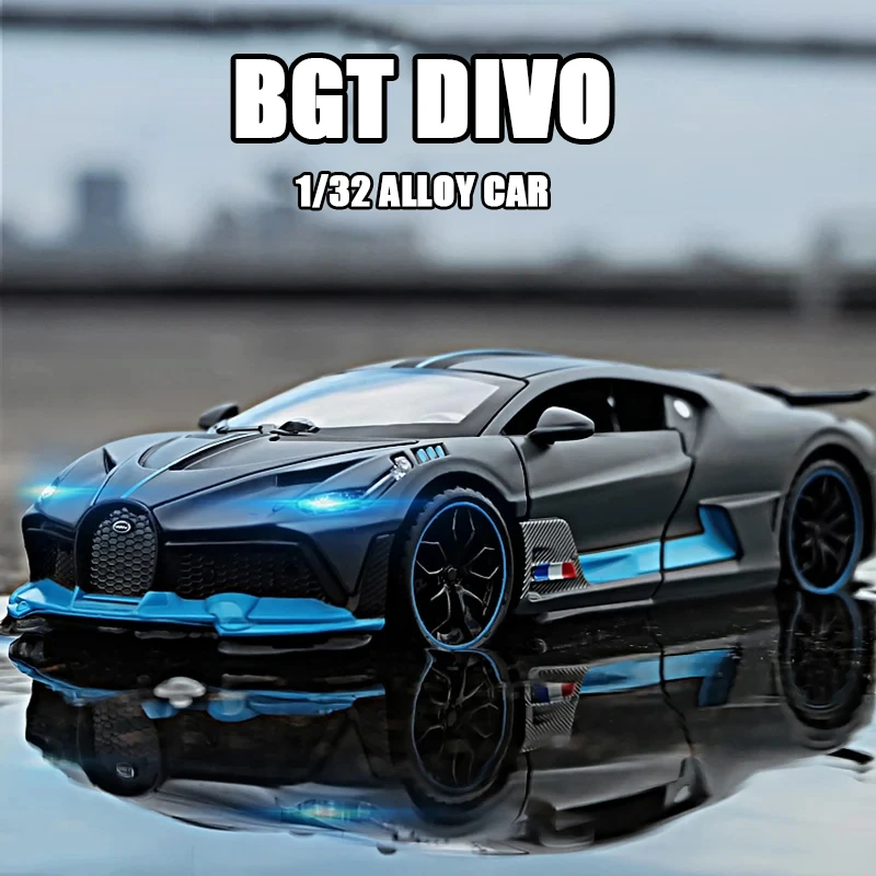 BGT Divo 1:32, Coche de Metal Simulado, Juguete de Aleación