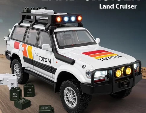 Modelo de Coche Todoterreno LC80 1:24, Aleación Fundida a Presión