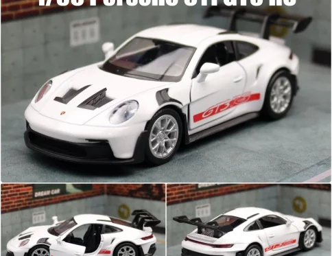 Porsche 911 GT3 RS 1:36, Supercoche de Aleación, Juguete de Vehículo Fundido a Presión