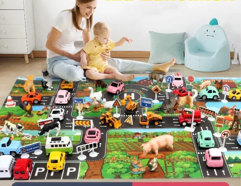 Juego Señales de Tráfico con Alfombra de Estacionamiento