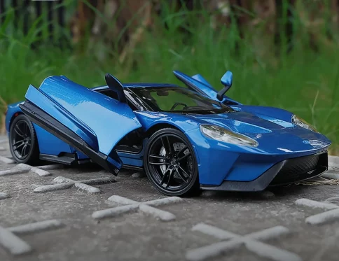 Ford GT 1:24, Modelo de Coche Deportivo de Aleación, Vehículo de Carreras para Niños