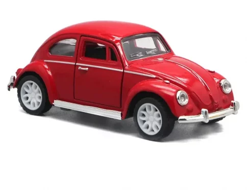 Coche de Metal Rojo 1:36, Modelo de Juguete para Niños
